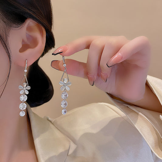 チェーンピアス K18 ピアス   ロングアメリカンピアス アクセサリー5454